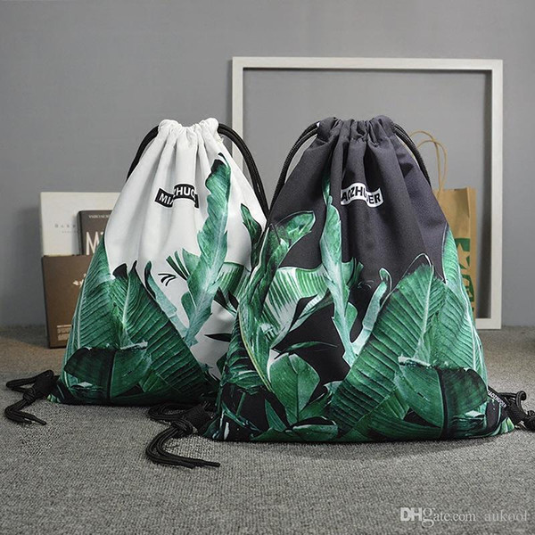 Canvas Drawstring Bag Drawstring Backpack 2018 Fashion Female School Casual Sports Bag Men And Women Bag Tactical Waist packs