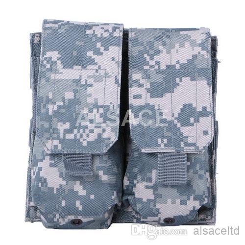 Outdoor Tactical gear 100% Polyester Wargame and Airsoft equipement ALA-03 Double M4 Mag Pouch