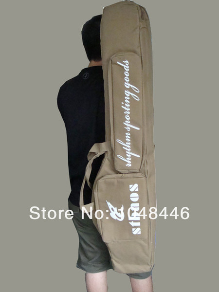 Tactical 1.0M 39 inch X 10 inch Gun Carry Bag Case Rifle Gun Padding 2 Pockets for 2 Gun Bag Rifle Case Shoulder Strap Sand