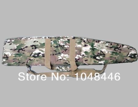 Tactical 47 inches 10.5 inch 1.2m Gun slip Bevel Carry Bag Rifle Case Padding Protection With Shoulder Strap Sling 4 Pouches CP