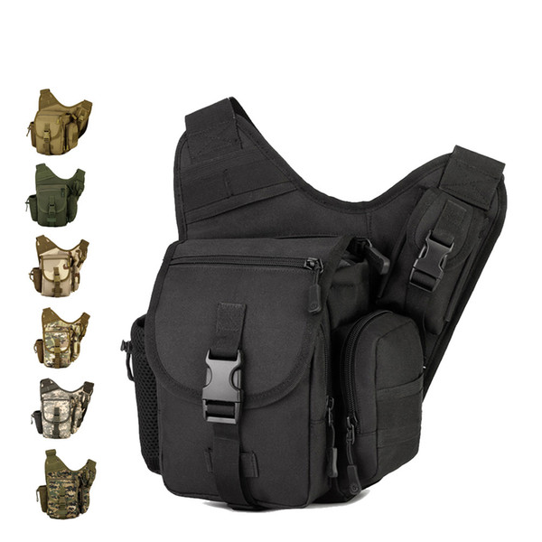 Tactical Messenger Bag MOLLE system multi - layered waterproof outdoor leisure Saddle bag shoulder bag 600D SLR camera