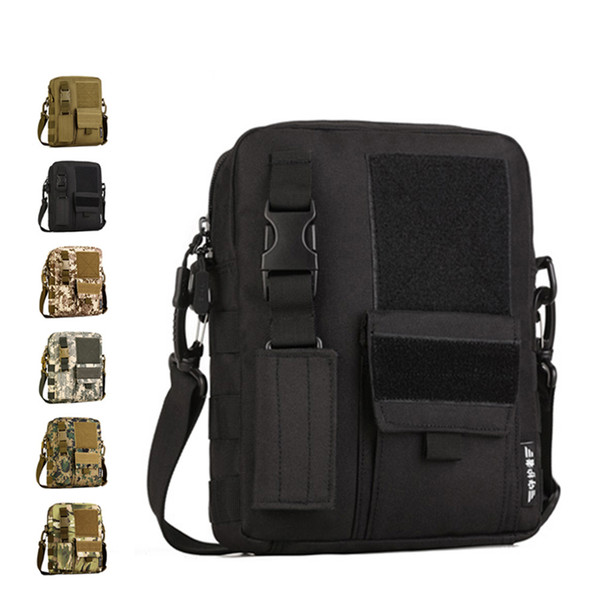 Tactical Messenger Bag MOLLE Multi-functional Waterproof Single Shoulder Bag Crossbody bag for Hiking Climbing Camping