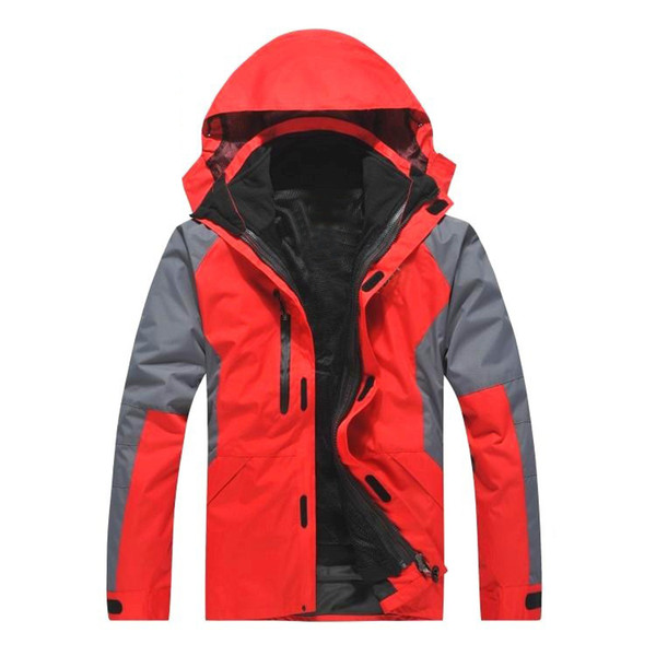 Fashion outdoor clothing two pieces of detachable assault suit three in one mountaineering ski uniforms custom work clothes