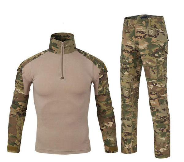 Tactical Clothing Camouflage Frog Training Frog Suit Long Sleeved Suit Camouflage Suit Tactical Jacket Sets Free Shipping