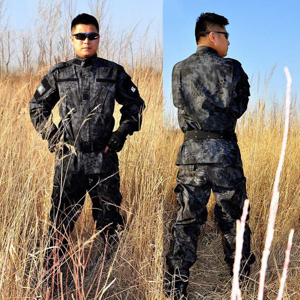 Ripstop BDU ACU Camouflage Suits Army outdoor Jacket Set combat Airsoft uniform US Army Clothing ACU Version Combat Uniforms Set