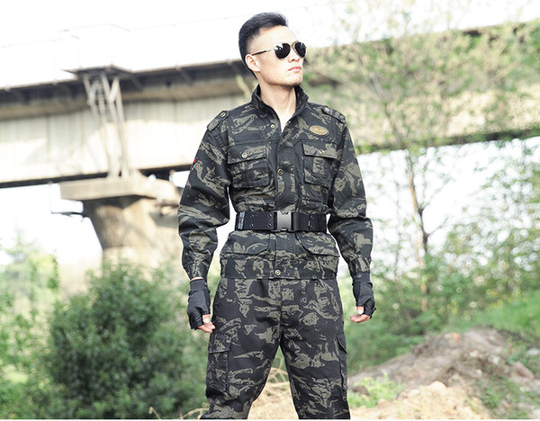 Men Camouflage Uniform Army Equipment Tactical Combat Set Airsoft Suit Pants Shirt Hunting Clothes Pantingball tactical jacket sets