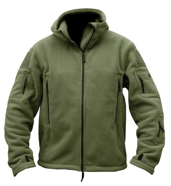 Man Fleece Tactical Jacket Thermal Breathable Hiking Polar Hooded Coat Outerwear Army Clothes Softshell Outdoor Sports