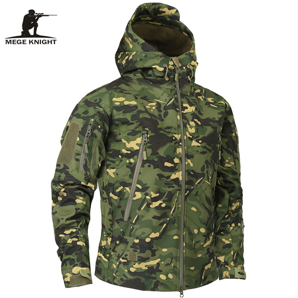 Tactical Outerwear Clothing Autumn Men's Camouflage Fleece Jacket Army Tactical Clothing Multicam Male Camouflage Windbreakers Winter