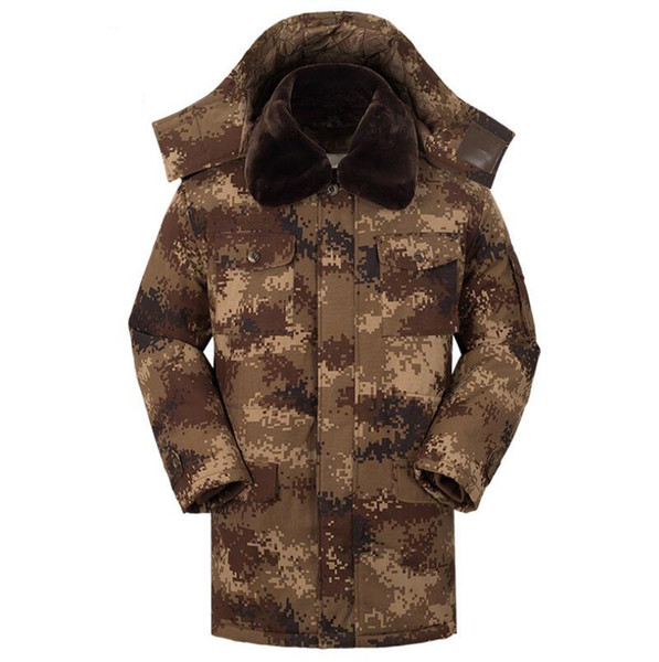 New Men Winter Warm Jackets Cotton Camouflage Removable Tactical Overcoat Men's Casual Male Jacket Thicken Coats