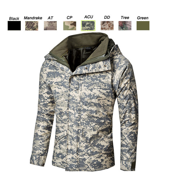 Outdoor Sports Hunting Shooting Tactical Camo Coat Combat Clothing Camouflage Windbreaker G8 Winter Outdoor Jacket SO05-212