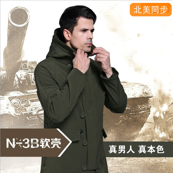 N - B Male Fund Shark Soft Windbreaker Outdoors Shell Charge Clothes Men