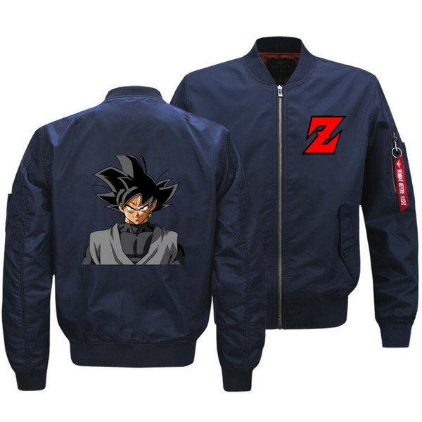 Dragon Ball Flight Flying Anime Men's Casual Coat In Vogue Anime Men's Casual Coat HIP HOP New Style Zipper Flight Flying Jacket