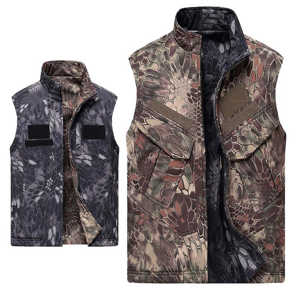 Outdoor Hunting Shooting Tactical Camo Coat Combat Clothing Camouflage Windbreaker Softshell Jacket Softshell Outdoor Vest SO05-211