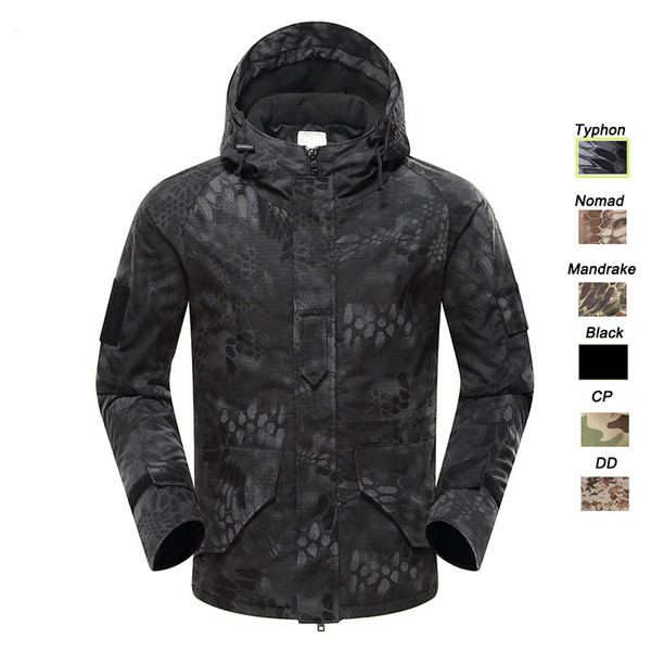 Outdoor Clothing Woodland Hunting Shooting Coat Tactical Combat Clothing Camouflage Windbreaker G8 Outdoor Hoody Jacket SO05-213