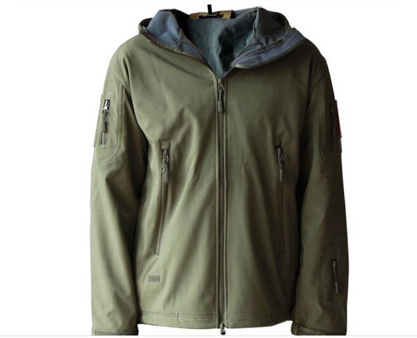 Spring and Autumn New Outdoor Tactical Jacket Large Size Jacket Men's Hooded Zipper Multi Pocket Jacket S-XXXL