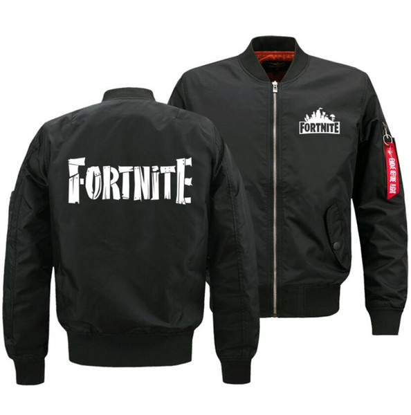 Fortnite Unisex Flight Flying Unisex Coat Jacket Anime Men's Casual Coat In Vogue Fashion Printer Pattern Bombe HIP HOP Flight Coat