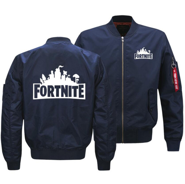 Fortnite Unisex Coat Top Flight Wind & Dust Coat Fly jacket O Neck Overcoa Wind & Dust Coat Flight HIP HOP Flight Flying Jacket