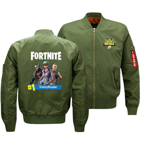 Fortnite Unisex Printer Pattern Flight Anime FlyingBomber Winter thicken Jacket Coat Size Flight Flying Wind & Dust Winter thicken Jacket