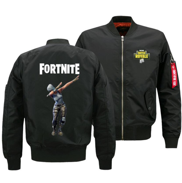 Fortnite Unisex Coat O Neck Top Flight Wind & Dust Coat Overcoa Winter thicken Jacket HIP HOP Flight Flying Fashion Jacket