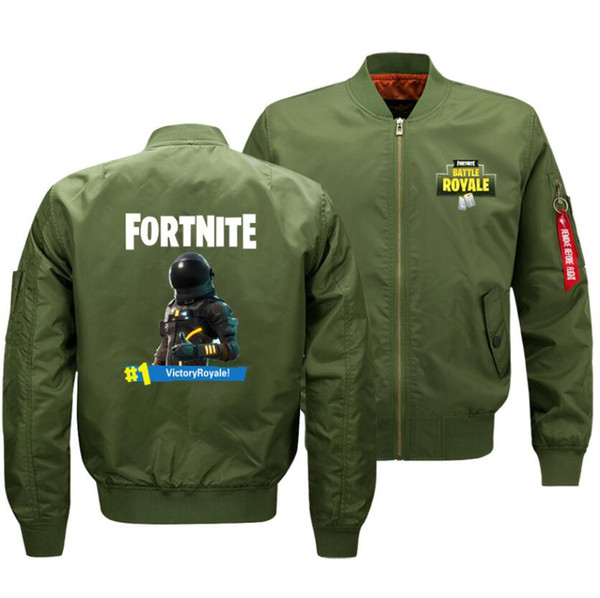 Fortnite Unisex Coat Top Flight Europe Size Wind & Dust Coat Printer Pattern Wind & Dust Coat Flight HIP HOP Flight Flying Jacket SIZE:S-5XL