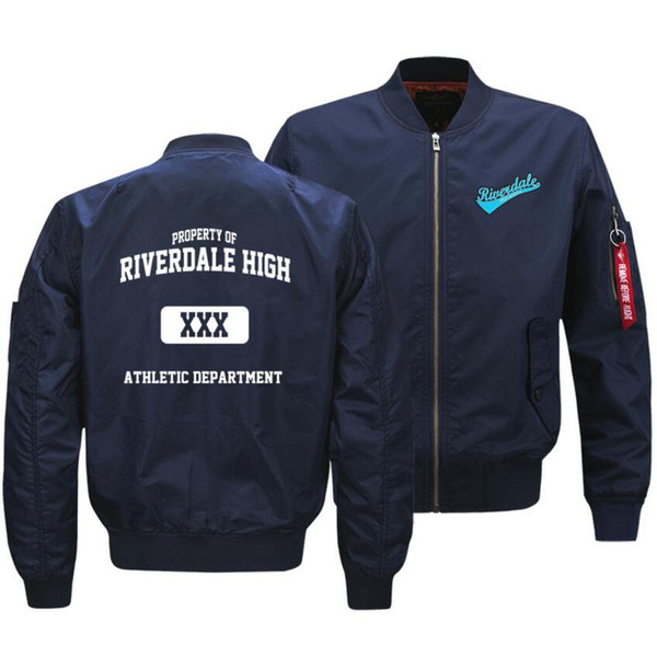 Riverdale HIP HOP Flight Flying Printer Pattern Thickening Coats Plus Size SIZE:S-5XL O Neck Flight Flying Jacket Men's Jackets