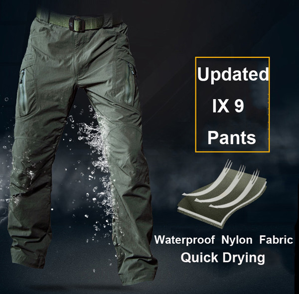 Breathable Quick Drying IX9 Pants 100% Nylon Made Summer Camp Pants Fast Dry City Urban Multi-Pocket SWAT Combat Long IX9 Pants