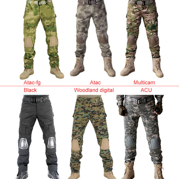 Tactical Pants with Knee Pad Hunting Clothing Airsoft Paintball Army Combat Padding Suit Camouflage Sport Trouser