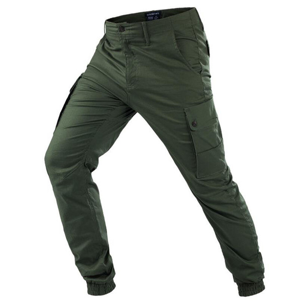 New Casual Pants Men Autumn Trousers Men's Tactical Big Pocket Cargo Pants Male lightweight Waterproof Trouser