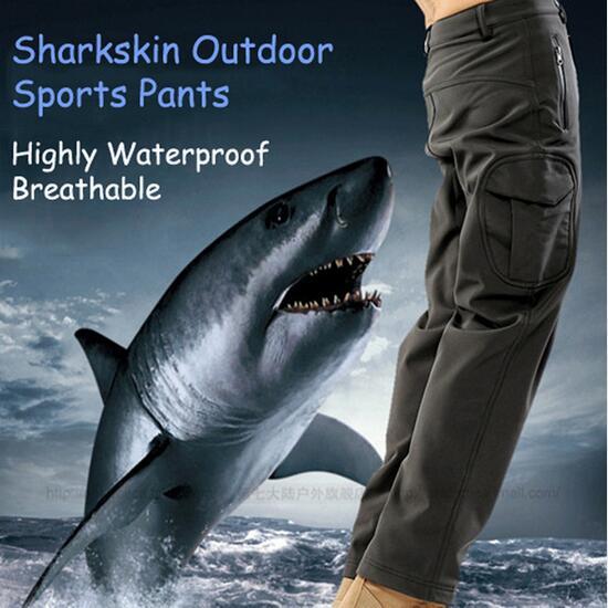 Unisex Winter Shark Skin Pants Tactical Softshell 11 Colors Army Water repellent TAD Pant Thermal Camo Fleece Pants