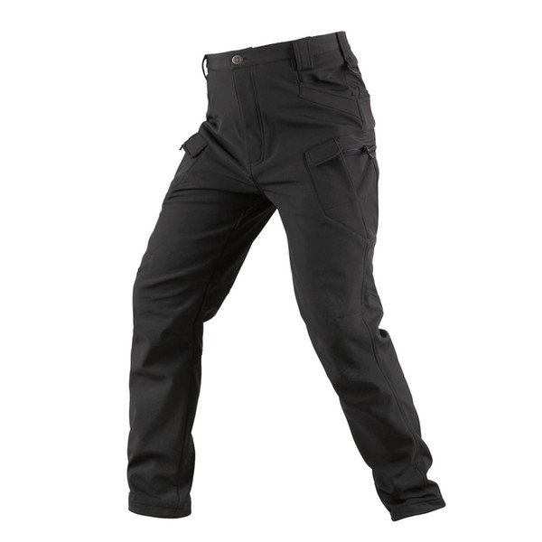 Shanghai Story Men's Outdoor Water Repellent Windproof Softshell Cargo Snow Hiking Pants