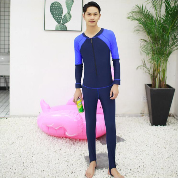 Men's wetsuit outdoor diving style long-sleeved swimsuit surfing sunscreen snorkeling suit new surfing snorkeling suit jellyfish men's long-