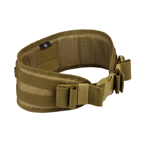 Men Army Camouflage MOLLE Girdle Tactical Outer Waist Belt Padded CS Belt Multi-Use Equipment Airsoft Wide Belts New