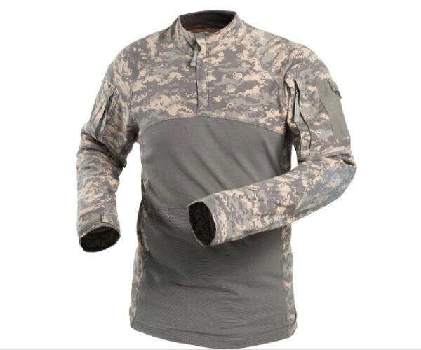 New Arrivals Airsoft Combat Shirts For Outdoor Hunting Cotton Made Elastic Long Sleeves Sports Tactical T-shirts