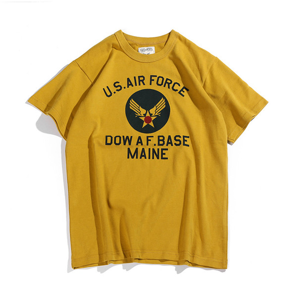 KongFu911 U.S. Air Force men's T-shirt Heavy 280g 100% cotton round neck short-sleeved Tactical T-shirt Top brand shirt BOB DONG