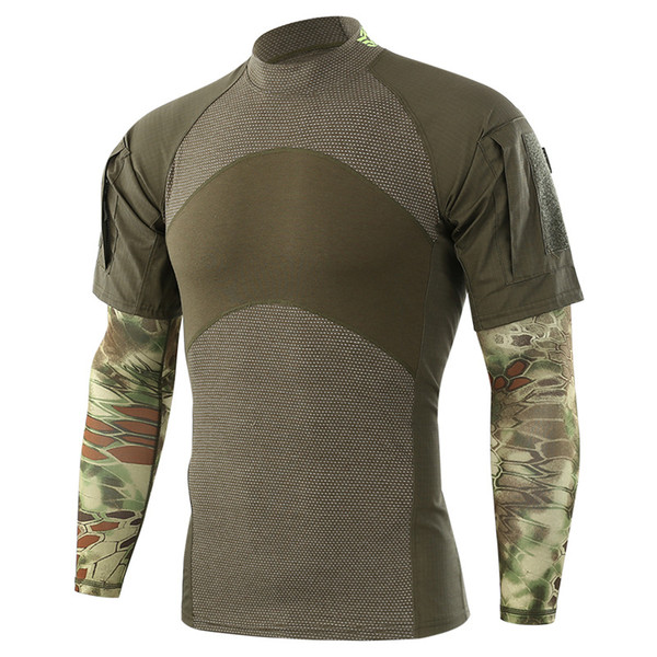 Three generations of tactical dual-purpose frog riding sport short sleeve speed wear resistant combat camouflage frog shirt T-shirt new