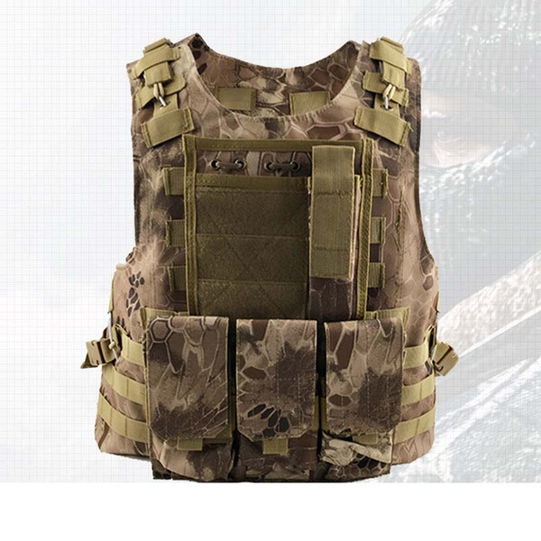 Outdoor Breathable Tactical Mesh Vest Multi-functional Training Combat Waistcoat CS Paintball Safety Clothing Hunting Equipment A-26