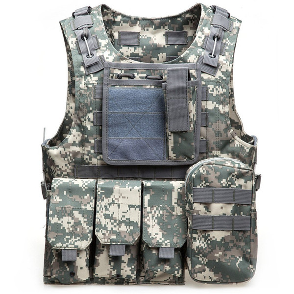 Tactical Vest Mens Tactical Hunting Vests Outdoor Field Airsoft Molle Combat Assault Plate Carrier CS Outdoor Jungle Equipment