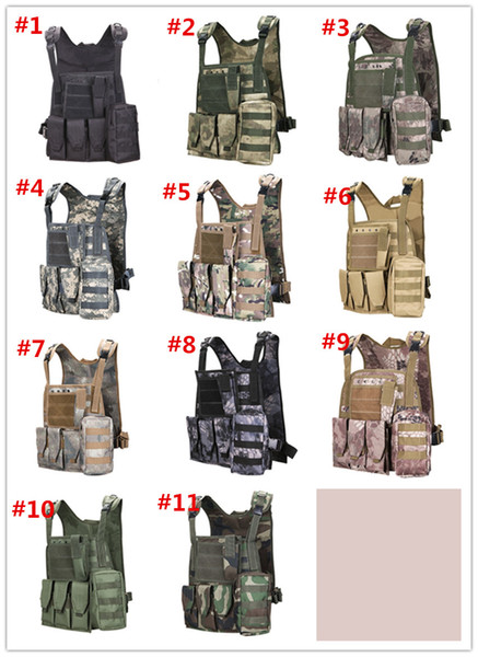 Tactical Vest Mens Tactical Hunting Vests Outdoor Field Molle Combat Assault Plate Carrier CS Outdoor Training Jungle Equipment