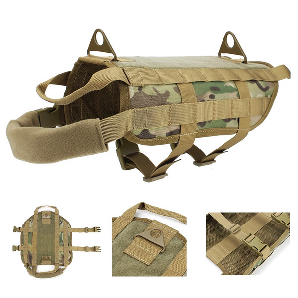 Tactical Patrol Dog Training Harness Law Enforcement Dog Vest Hunting Airsoft sports Gear