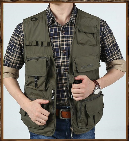 Wholesale Outdoor Camouflage Waistcoat Men Tictical Army Hunting Vest CS Game Photograph Fishing male combat uniform Vest 3 color