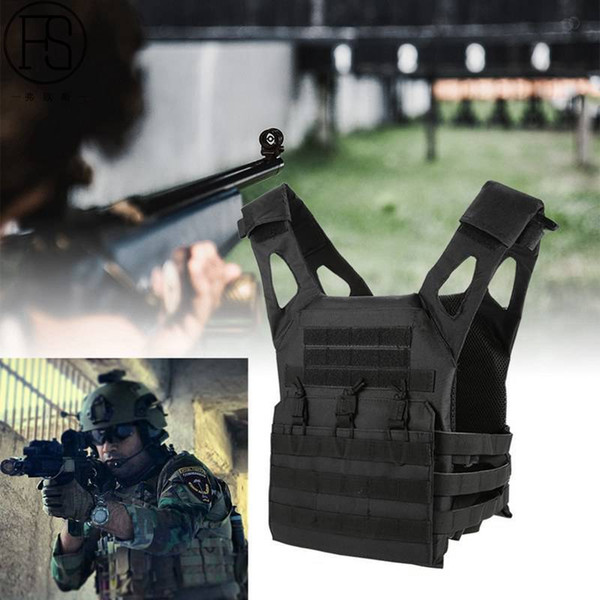 High Quality Tactical Vest Black Mens Hunting Vest Field Battle Airsoft Molle Waistcoat Combat Assault Plate Carrier