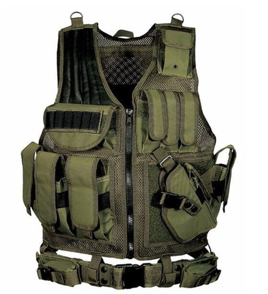 Camouflage Hunting Tactical Vest Wargame Body Molle Armor Hunting Vest CS Outdoor uniform Vest Jungle Equipment 6 Colors mk0452