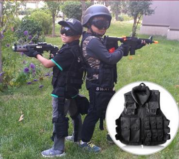 Hot Selling Unisex Wholesale Cheap Black New Army Fan Outdoor Equipment Children's Vest Training For Children's Tactical Vest