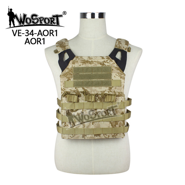 WoSporT Tactical JPC Vest Chest Rig Jumper carrier Nylon MOLLE Gear for Airsoft sports Paintball Combat Hunting Shooting