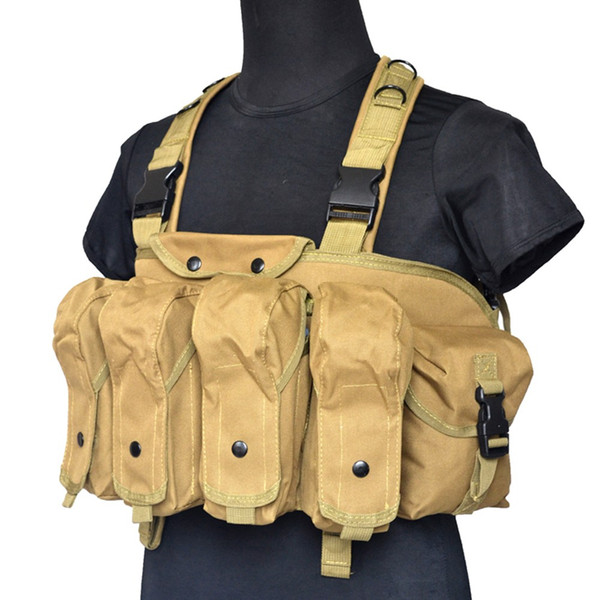 Tactical Chest Rig Load Bearing Equipment Carrier Training Outdoor Vest