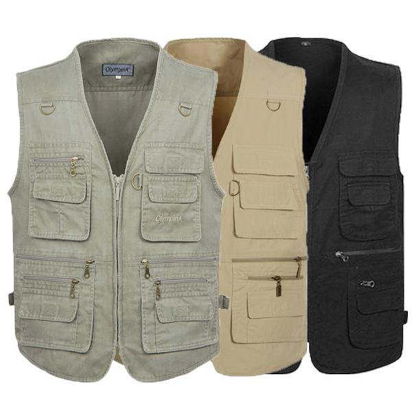 PLUS SIZE XL-4XL 5XL tactical Vest Men New Arrival Multi-pockets Photography Cameraman Vest Gear Outdoor Hunting Jacket