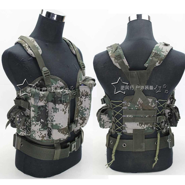 Airsoft tactical combat protective best outdoor training tactical vest camouflage paintball tactical vest for men one size