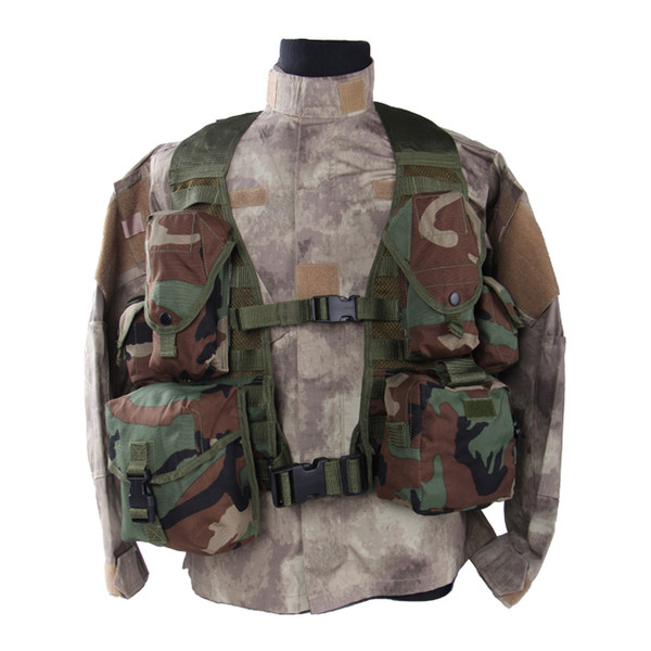 Outdoor Tactical gear 100% Polyester Wargame and Airsoft equipement ALV-04 MOLLE II Tactical Vest