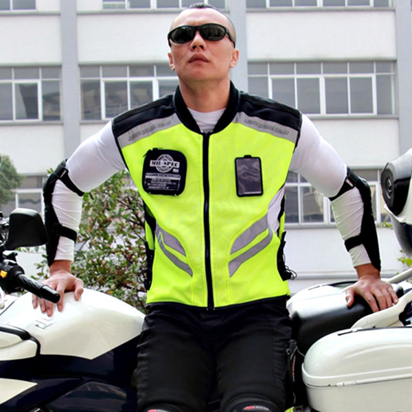 Riding Tribe Motorcycle tactical Reflective Vest Workwear Provides Visibility Night Running Cycle Warning Child Safety Vest Armour Protect