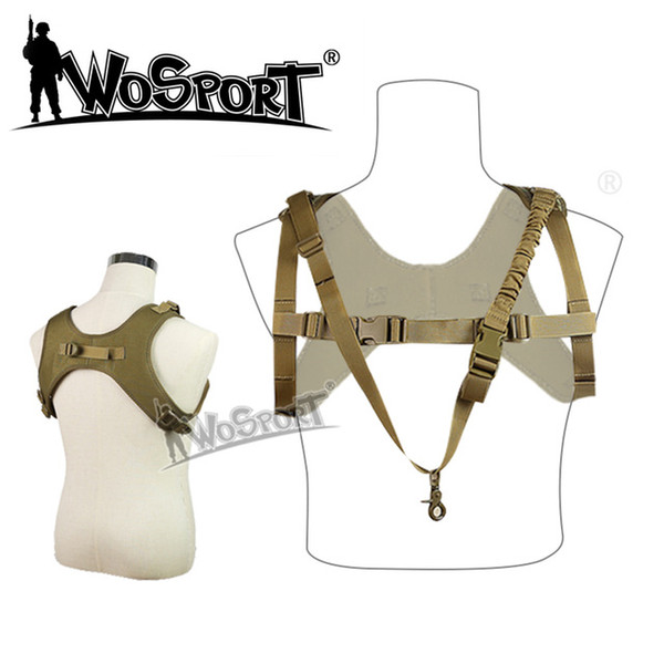 WoSport one point sling Vest Outdoor Paintball Airsoft Multifunction 1000D Nylon MOLLE Hanging CS Tactical Vest